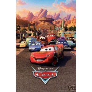 Cars Movie (Group, Town) Poster Print New 24x36   
